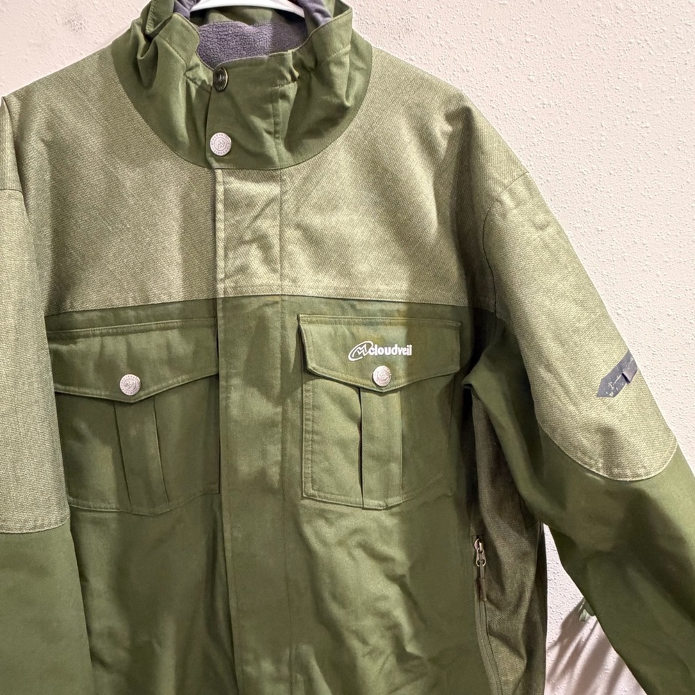 Cloudveil Men’s XL Green Alpine Technical Shell Ski Snowboarding Jacket Outdoor - Picture 8 of 10